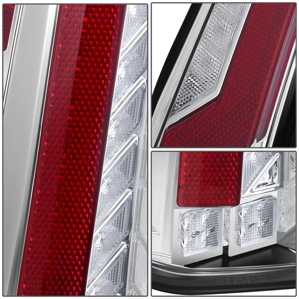 For 2007-2014 Suburban 1500 Yukon Escalade Style Sequential LED Tail Brake Light - Image 3 of 4