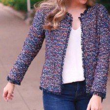 Nwot Duffield Lane Boutique Brand Size S Ribbon Jacket No Closure
