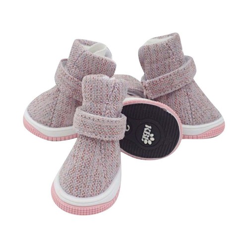 4 Pet Winter Dogs Shoes Snow Boots, Small Medium Dog Breeds Warm Cotton Shoes US - Picture 5 of 10