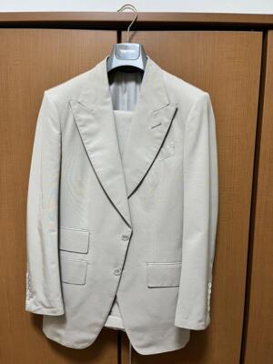 TOM FORD ベージュ スーツ 7-46 R TOM FORD Beige Suit 7-46 R wool silk | eBay