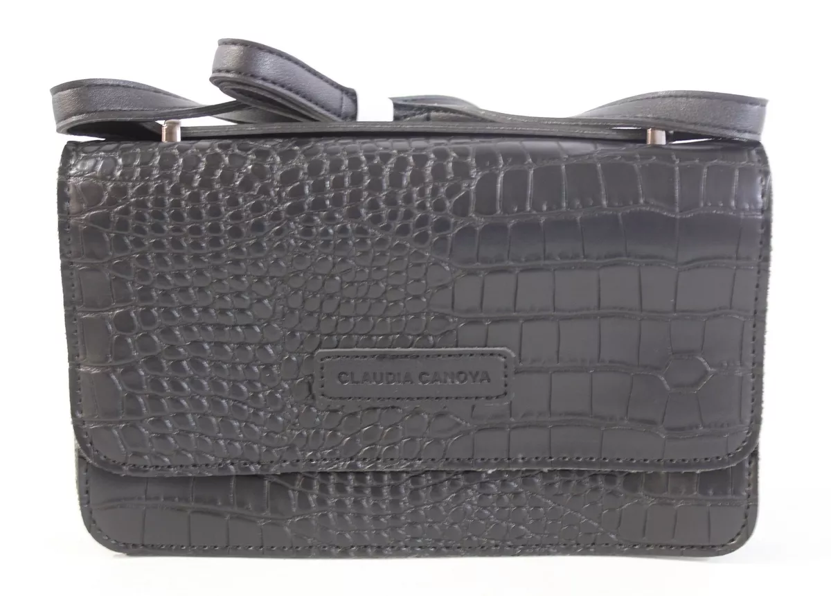 Asos black croc bag sale