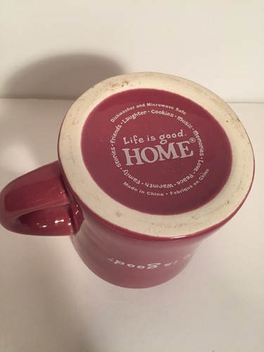 Life Is Good Coffee Mug Cup I LOVE SNOW Pink Cocoa Tea Heavy Mug Snowflake - Picture 4 of 7