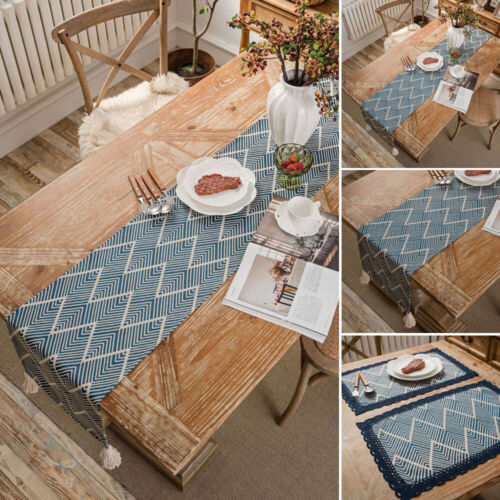 Rectangle Table Runner Tablecloth Home Decor Dining Kitchen Table Cloth Covers - Picture 3 of 22