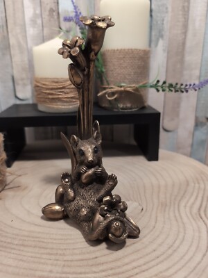 Reflections bronzierte Maus auf Blumenstiel von Leonardo 18 cm hoch