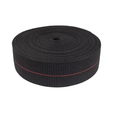 Twoinch Latex Elasbelt Webbing For Chair Repair 40' Roll Black