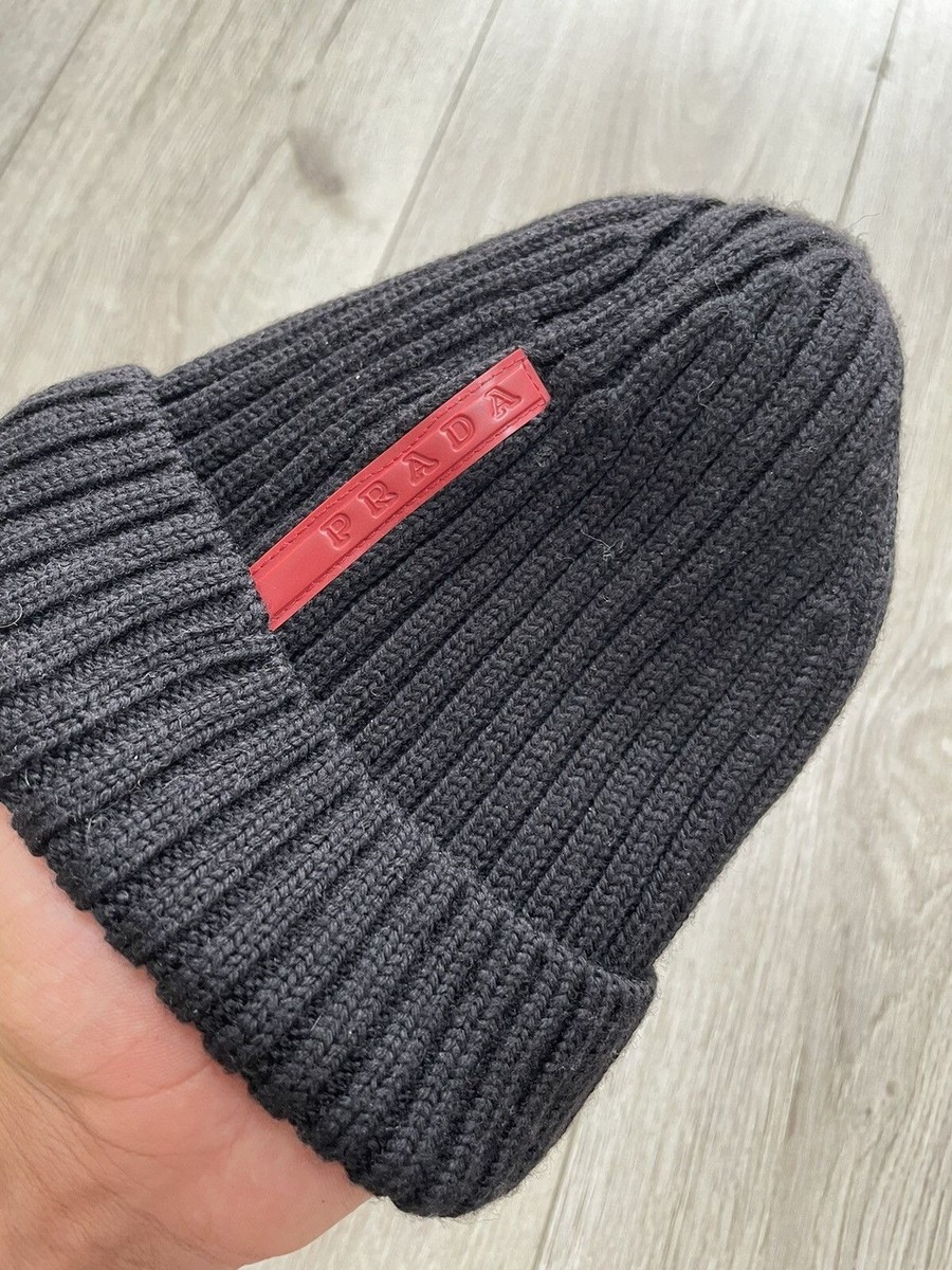 帽子 00s archive prada wool beanie y2k 帽子 00s archive prada wool beanie y2k Prada Sport Beanie