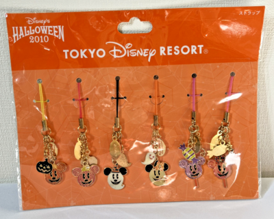 ★Disney Resort 新品タグ付き ハロウィン ornament Japan Tokyo Disney Resort 2010 Halloween Strap Set Mickey