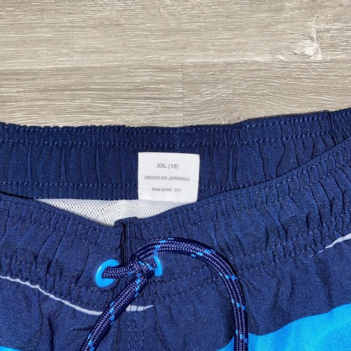 Wonder Nation Swim Trunks, Shorts Boys size XXL/2XG (18) Blue - Picture 2 of 4