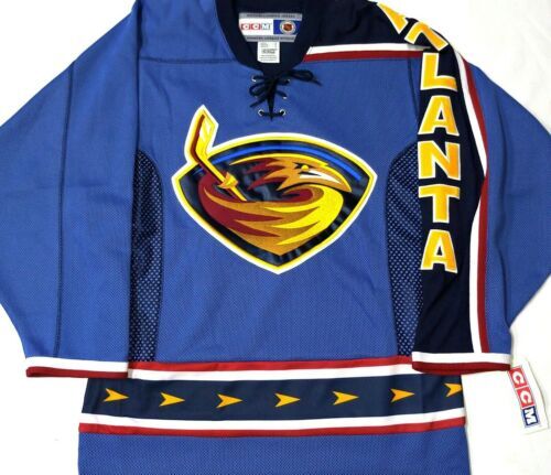 NWT Atlanta Thrashers NHL Reebok Edge 1.0 Away Hockey Jersey Size