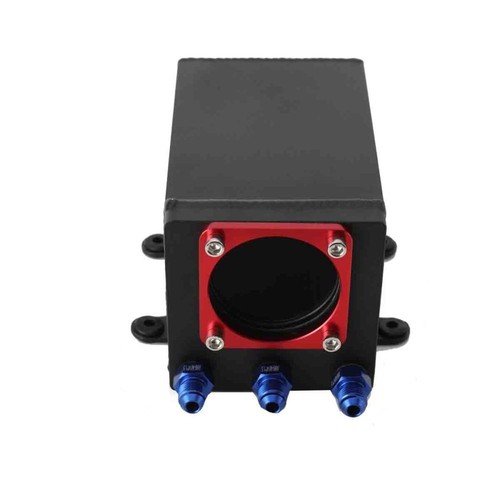 1,6 Liter Catchtank für OD 60MM Pumpe SCHWARZ Kraftstofftank Turbo Benzintank - Zdjęcie 3 z 11