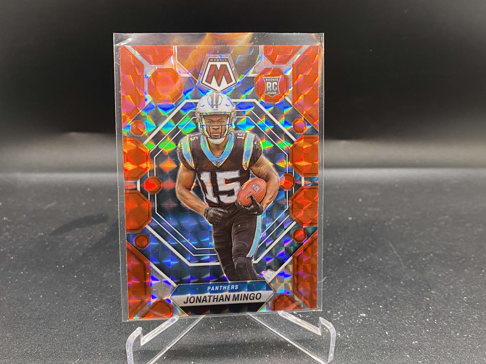 Jonathan Mingo 2023 Mosaic Red Prizm #336 Ole Miss Panthers RC Rookie