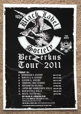 BLACK LABEL SOCIETY - TOUR DATES 2011 Full page UK magazine ad ZAKK WYLDE