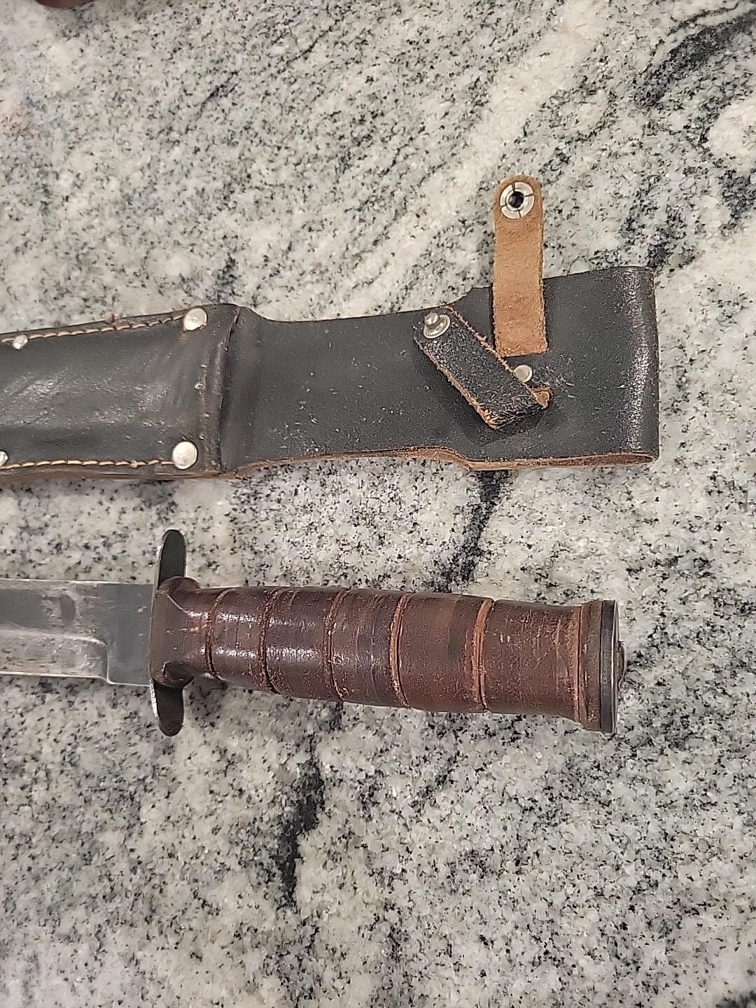Vintage K Bar Knife with Sheath eBay