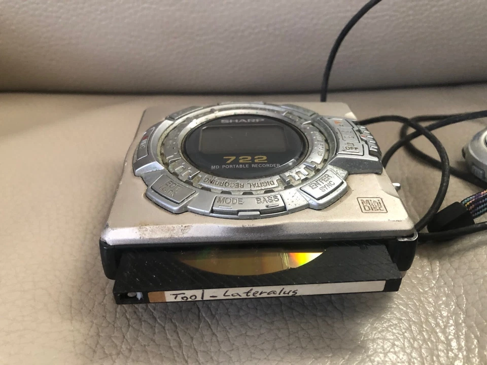 RARE Vintage Sharp MS-722H  MD Player Recorder  tested Retro OLD Untested as is - Image 3 of 4