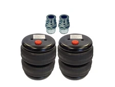 Air Spring 2400 lb Air Suspension 3/8 npt Universal Air Bag Pair With 3/8 PTC