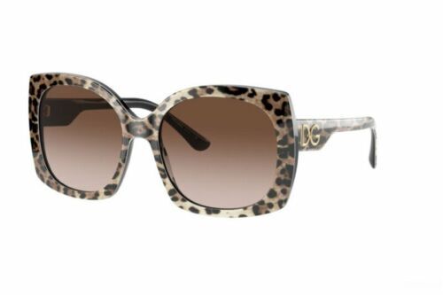 New Dolce & Gabbana DG4373 3244/8G Black and Leopard Sunglasses New DOLCE & GABBANA DG4373 3244/8G 52mm Top Black Leopard  main image 2