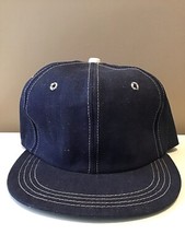 NEW DENIM Trucker Ball Cap Snap Back, Size Small, Made in USA