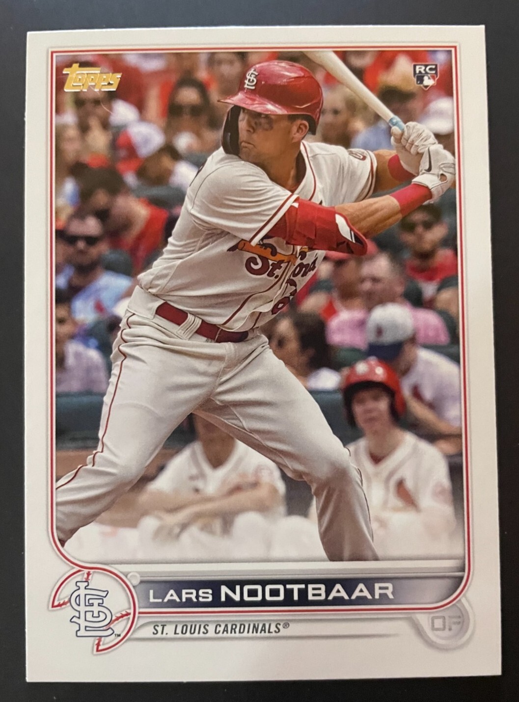 Lars Nootbaar 2022 Topps Series 1 Rookie Card #58 Cardinals RC