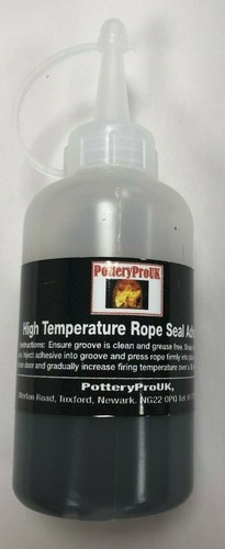 STOVE ROPE DOOR SEAL LOG WOODBURNER STOVE OVEN FIRE GLUE 5,6,8,10,12,20,25mm - Picture 3 of 5