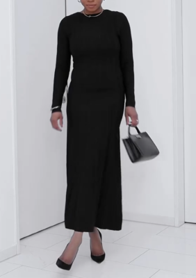 knee length dresses for ladies Zara Off The Shoulder Sweater Mini Dress