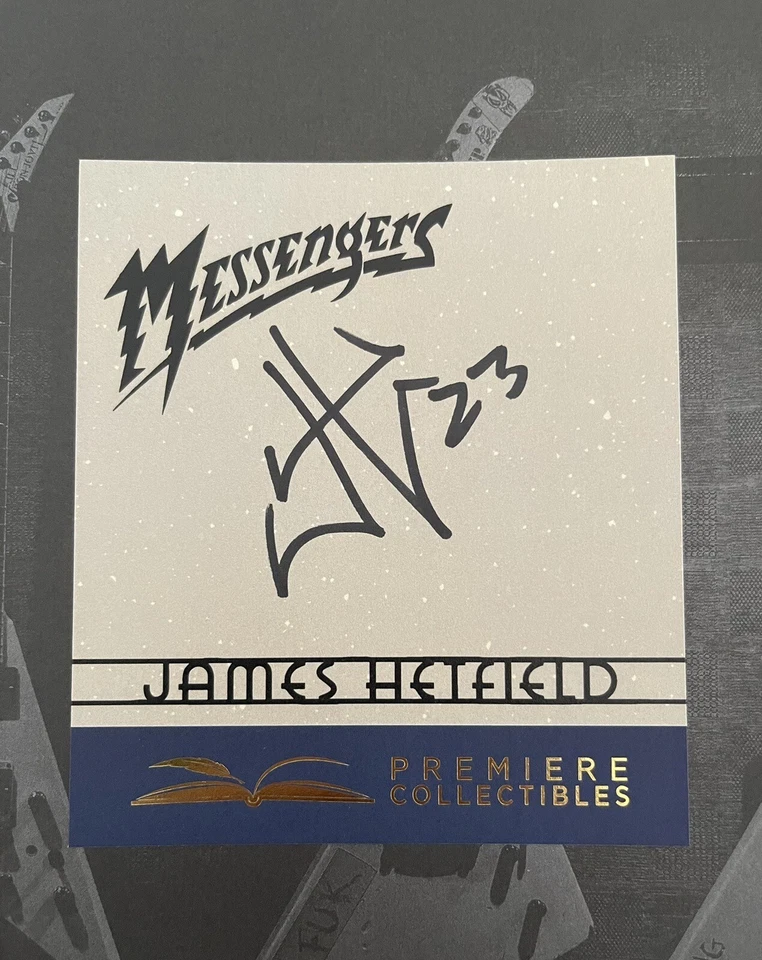 MESSENGERS The Guitars Of James Hetfield - SIGNED Bookplate - Metallica -IN HAND - Image 3 of 4