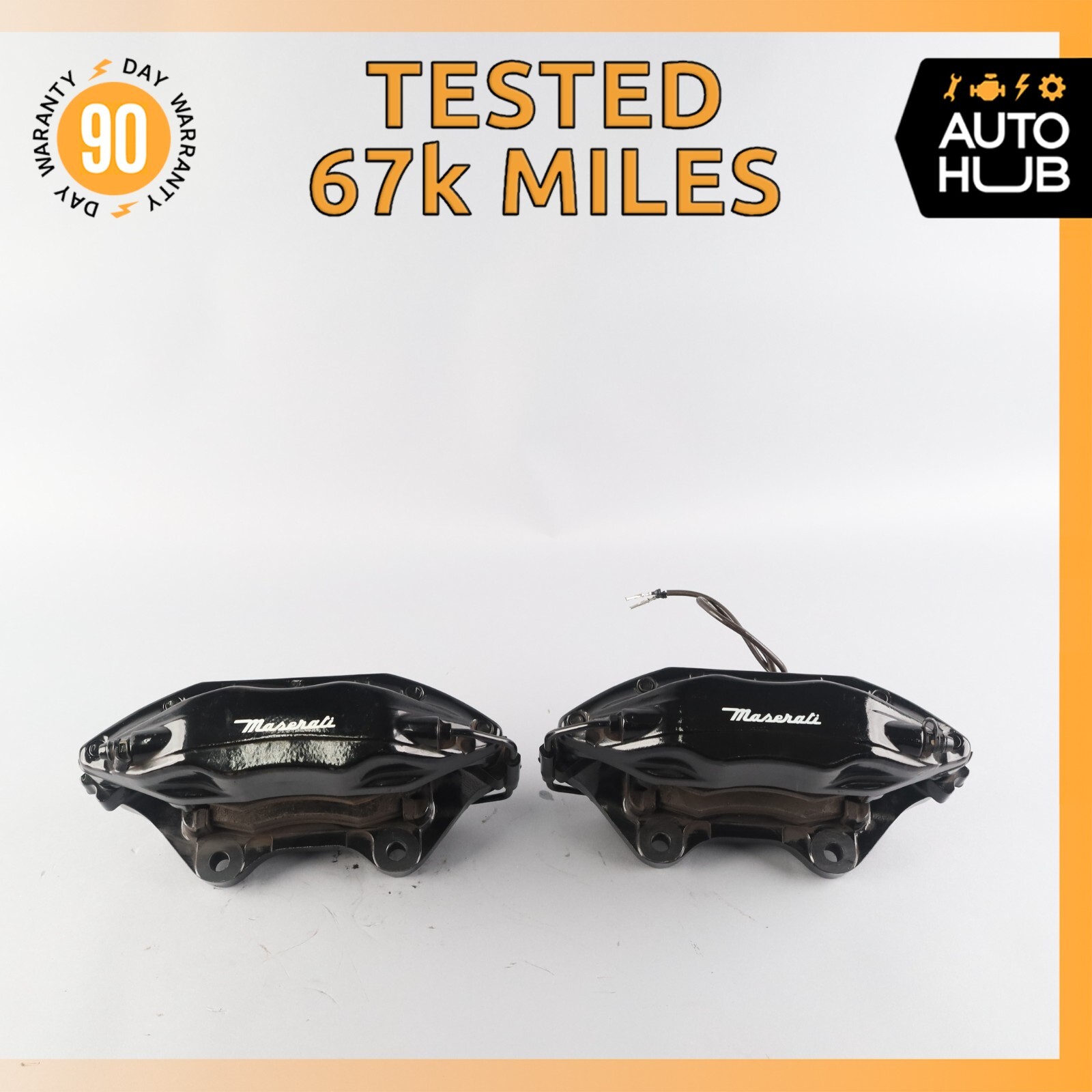02-07 Maserati M138 Coupe 4200 Front Left & Right Brake Caliper Calipers Set OEM
