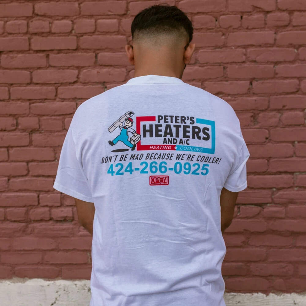 Открытая мужская футболка 925 с длинным рукавом Peters Heaters Tee Белая Унисекс