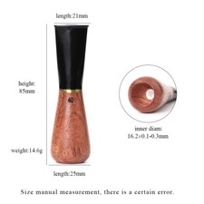 40 Ringe Palisander Zigarrenspitzen Halter 9mm Zigarre Mundst&uuml;ck D&uuml;senhalter