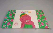 Set Of 2 Vintage Barney Pillow Cases, 2-sided, Made in USA, 1992