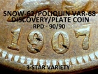 1907 Indian Head Cent - VF++ 3-STAR SNOW-62 / POLIQUIN PLATE BOTH, RPD  (H857)