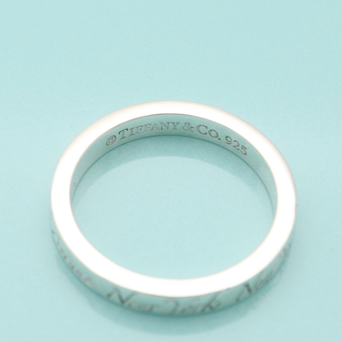 Tiffany & Co. Notes 727 Fifth Avenue New York Ring Size 5.25 Tiffany & Co. Notes 727 Fifth Avenue New York Ring Size 5.25