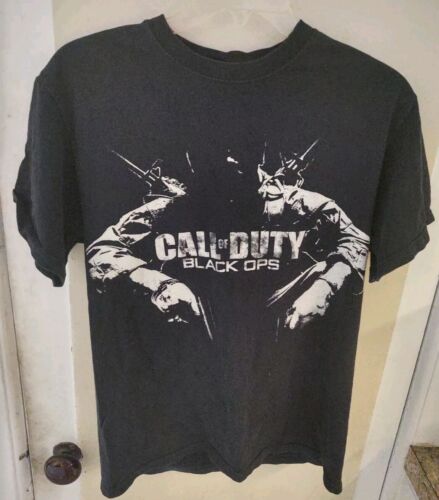 T-shirt promotionnel jeu vidéo Call of Duty opérations noir RARE moyen  - Photo 1 sur 7