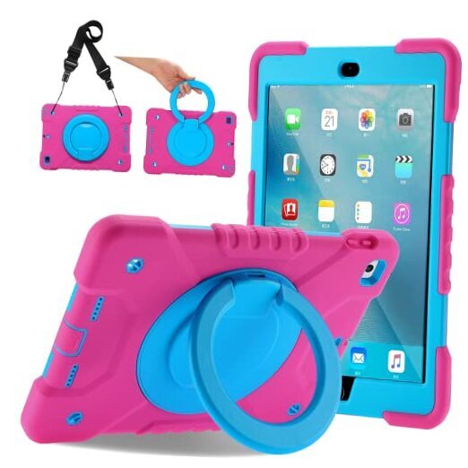 Slim Pink and Blue Case for iPad 9.7 Inch 6th/5th Gen-image