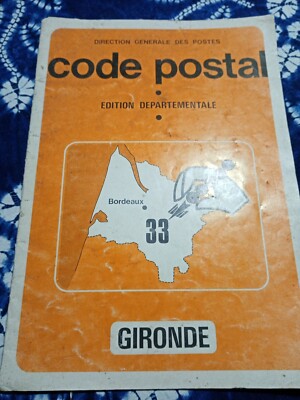 Gironde Postleitzahl Ausgabe 1976 - seltene Ausgabe Minister Post Telekommunikation
