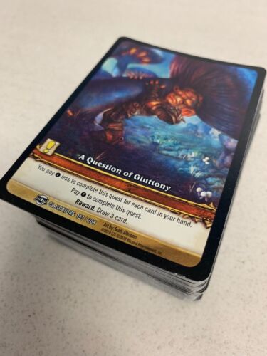 WOW WORLD OF WARCRAFT TCG : 100+ ASSORTED CARDS MIX - RARES EPICS FOILS & MORE! - Picture 4 of 5