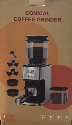 Homtone Elektrische Kaffeemühle Edelstahl