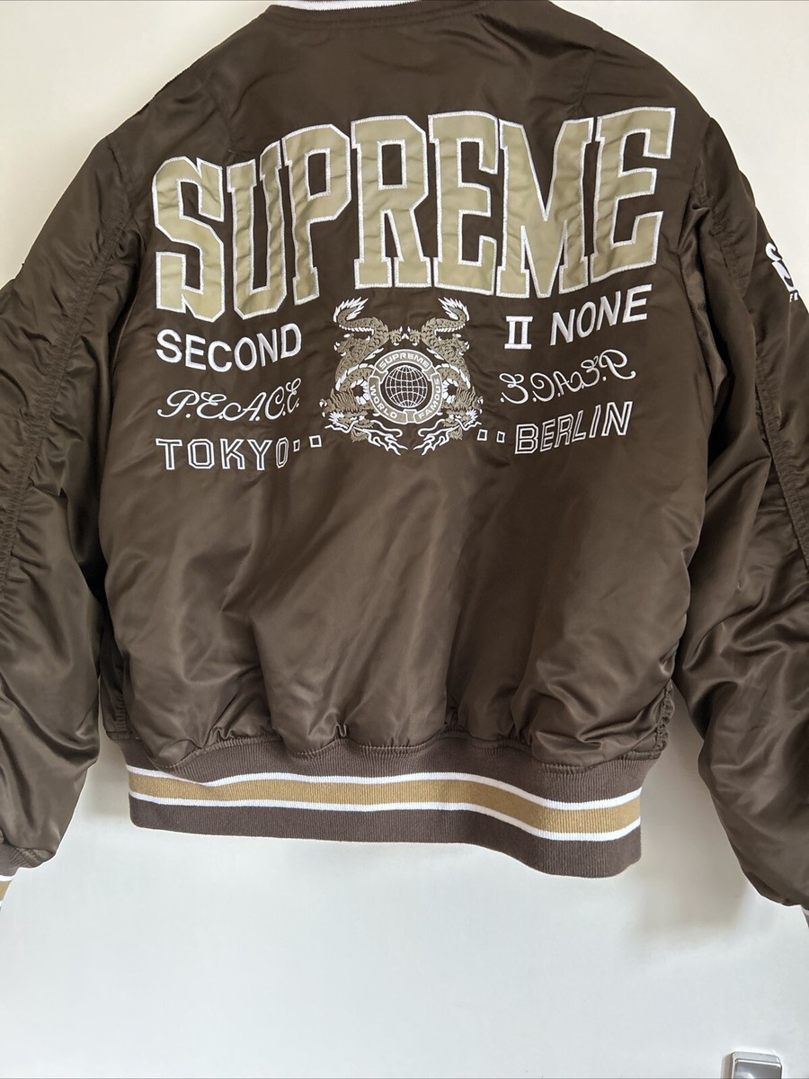 ジャケット・アウター supreme None MA-1 Jacket Black Supreme Second To None MA-1 Jacket Black | Hype Clothinga