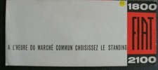 Petite brochure FIAT 1800 / 2100