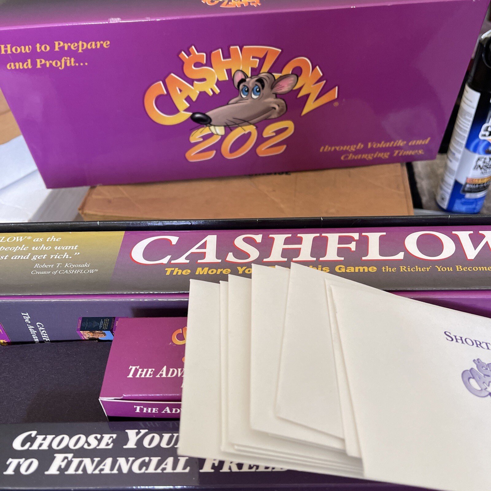 Cashflow 101 and 202 Boardgame by Robert Kiyosaki - Rich Dad Investing Game