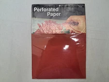 Yarn Tree Designs Perforated Paper - Red (2 Sheets) - 9" x 12"