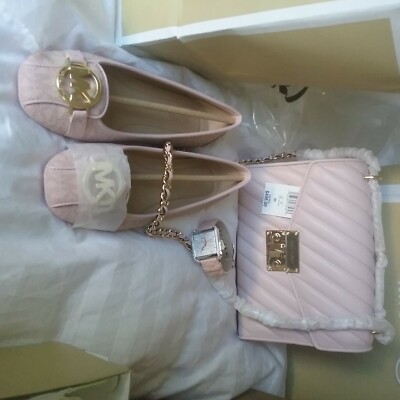 Michael Kors Fulton Moc MK Logo Flat Shoes Size 7.5 | eBay