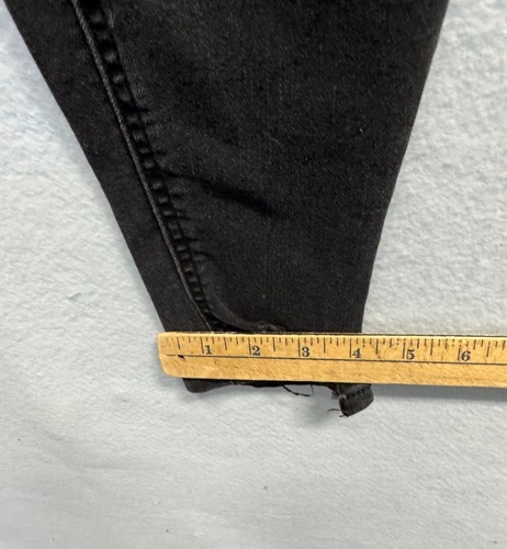 Raw Edge High-Rise Distressed Black Skinny Jeans By Maurices Womens Size 10 - Picture 12 of 14