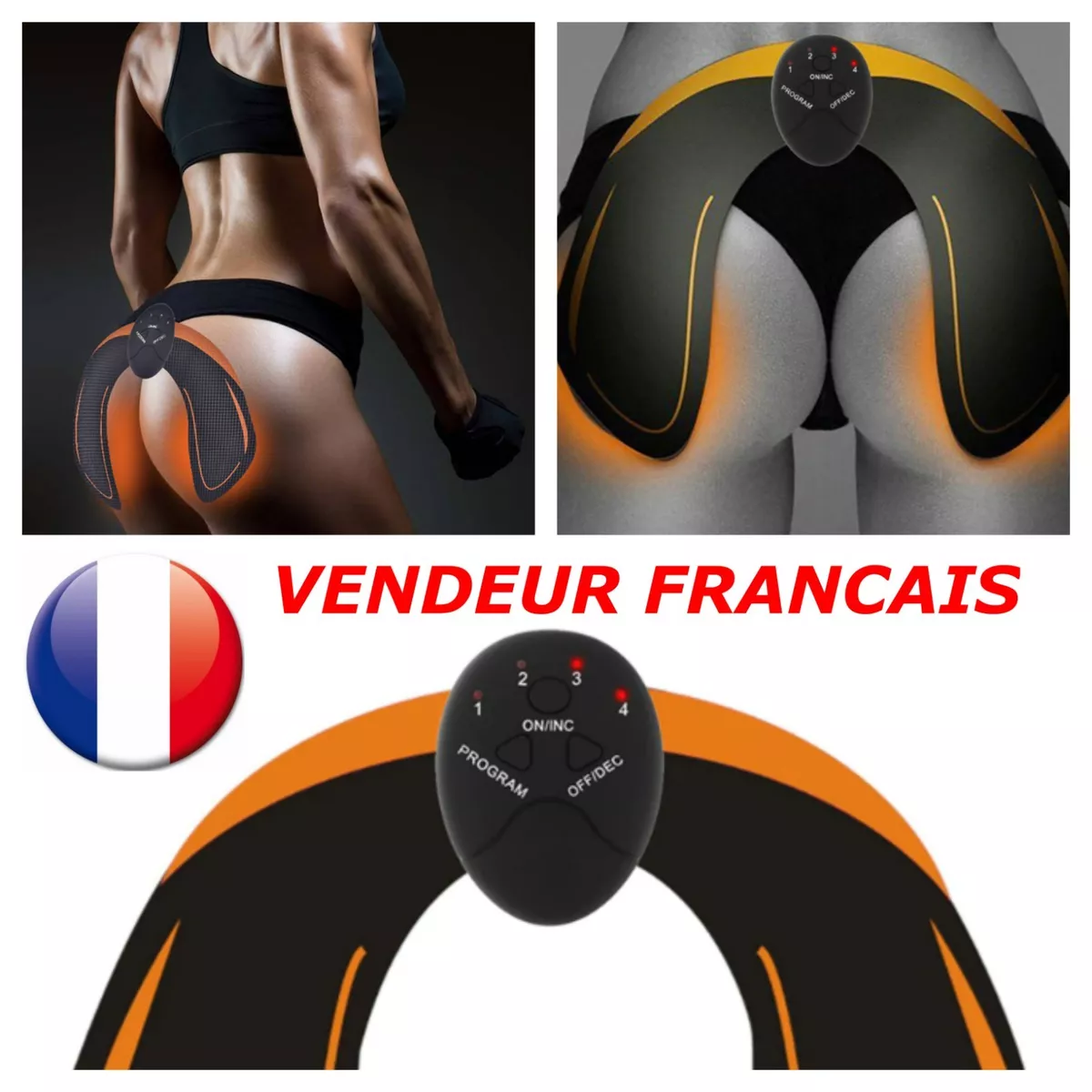 EMS Fessier Hanche,Hips Trainer Electrostimulateurs fessier