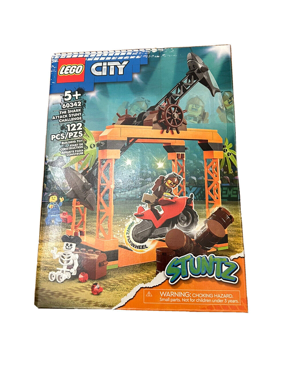 LEGO City Stuntz The Shark Attack Stunt Challenge Set 60342 (122 Pieces)