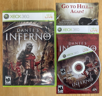 Dante's Inferno Microsoft Xbox 360 2010 CIB Complete in Box! Tested & Working!