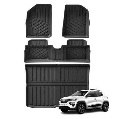 for Dacia Spring EV 2021-2023 Renault City K-ZE Kwid E-Tech Electric Floor Mats