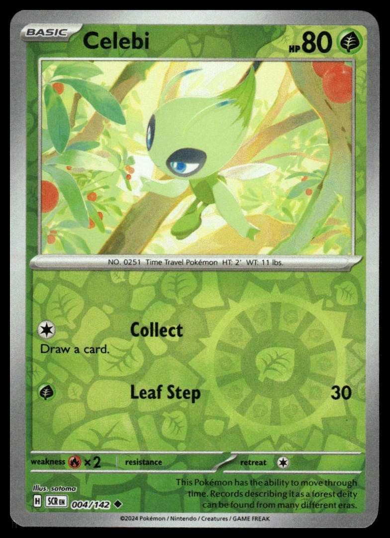 Celebi SV07: Stellar Crown #004/142 Reverse Holo NM