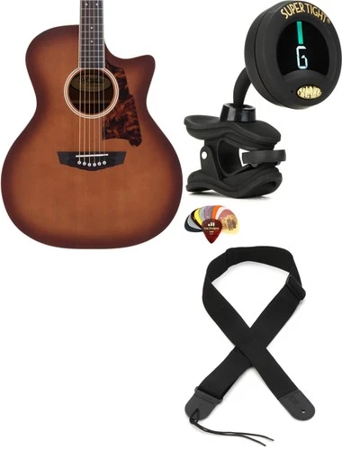 D'Angelico DAPG200CRBAP + Snark ST-8 + Dunlop PVP101 + Levy's M8POLYA-BLK V