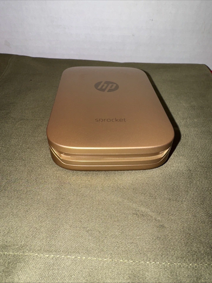 P Sprocket Photo Printer Gold Z3Z94A 2x3 Bluetooth ZINK Tested Works Great - Image 4 of 4