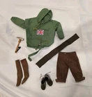 Vintage GI JOE Action Man Mountaineer Green Anorak Outfit Accessories